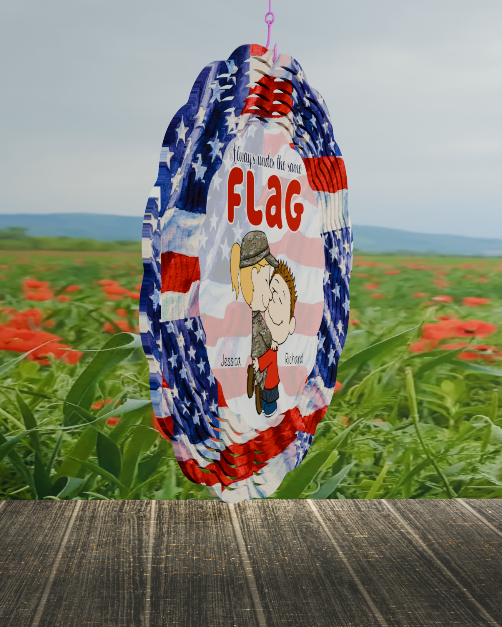 Personalized Gifts For Veteran Couple Wind Spinner 04toqn160125hg - Image 4