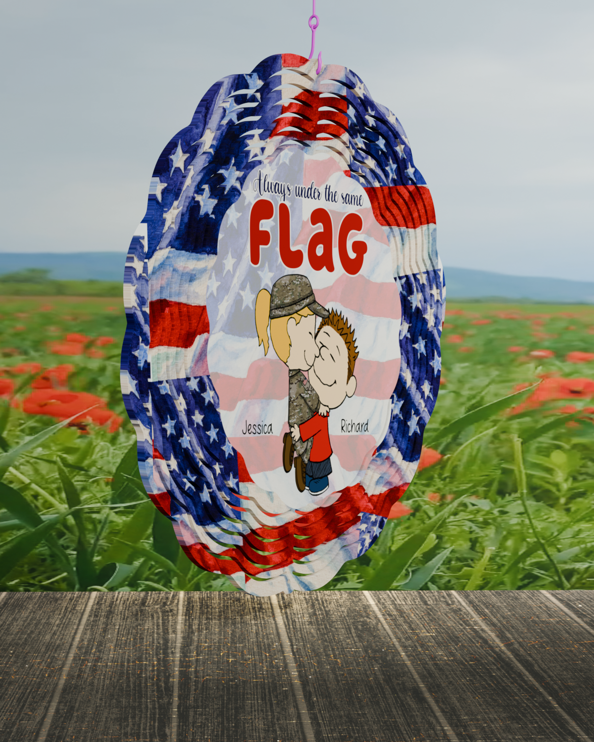 Personalized Gifts For Veteran Couple Wind Spinner 04toqn160125hg - Image 5