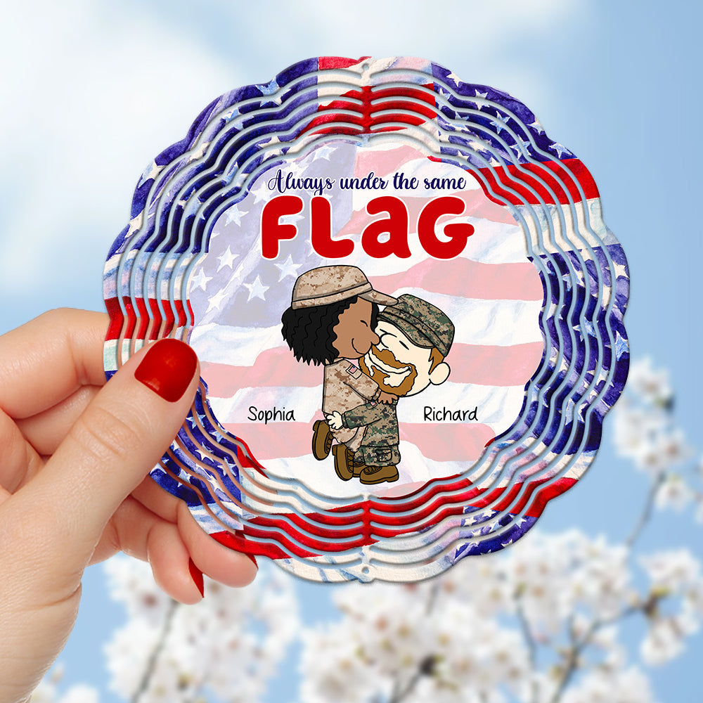Personalized Gifts For Veteran Couple Wind Spinner 04toqn160125hg - Image 3