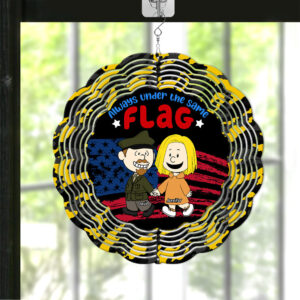 Alternative view of Personalized Gifts For Veteran Couple Wind Spinner 05toqn170125hg