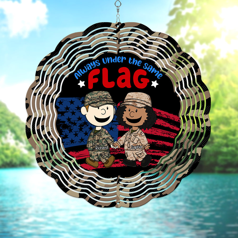 Personalized Gifts For Veteran Couple Wind Spinner 05toqn170125hg