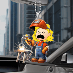 Personalized Gifts For Welder Car Ornament Cartoon Character 04OHPU171224