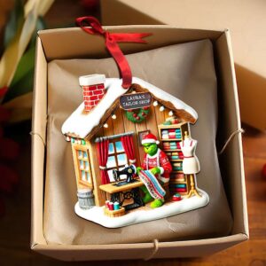 Alternative view of Personalized Gifts Tailor Shop Green Monster Acrylic Ornament 046TGMH141124