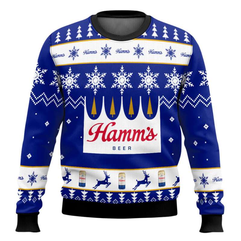 Personalized Hamm's Beer Ugly Christmas Sweater
