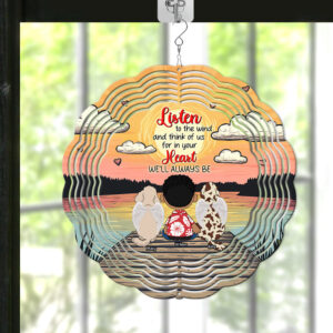 Alternative view of Personalized Memorial Gifts For Dog Lovers Wind Spinner 02tgqn210225hg