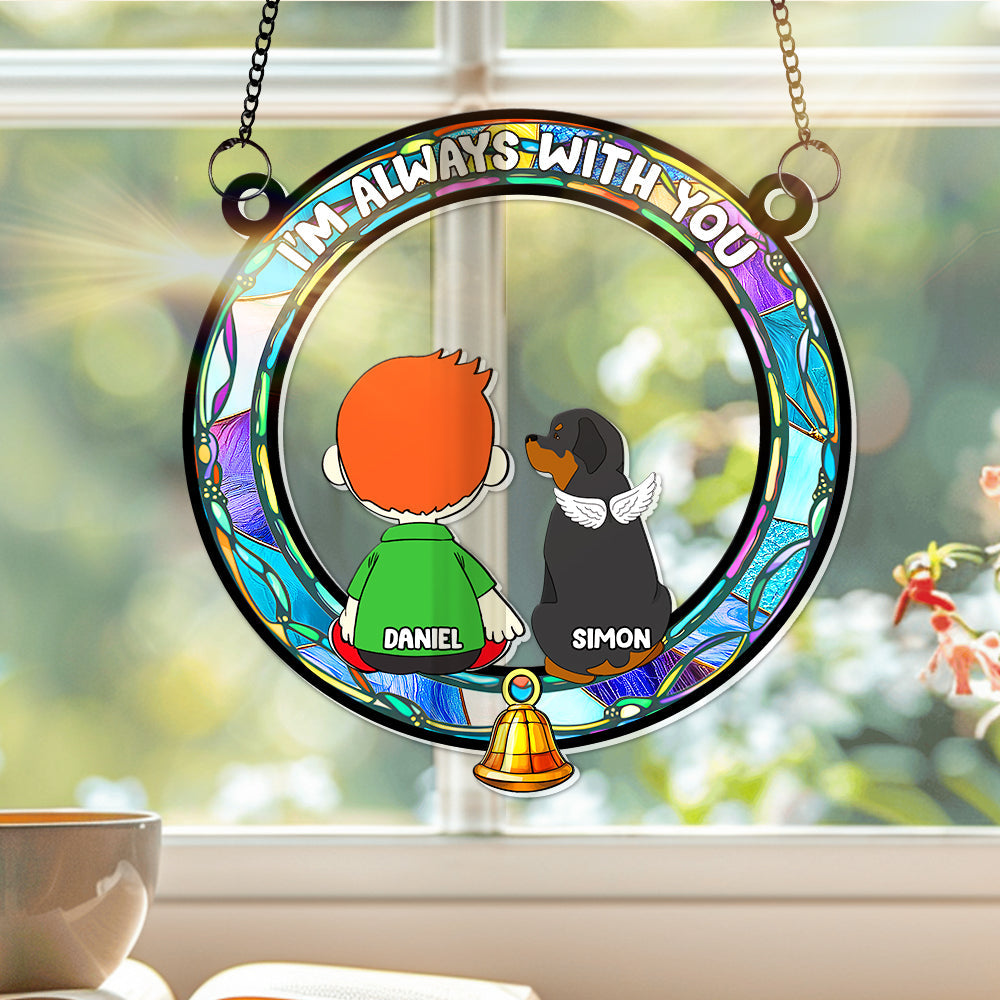 Alternative view of Personalized Memorial Gifts For Dog Lovers Window Hanging Suncatcher Ornament 03TGLU170225HG