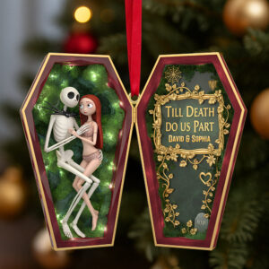Personalized Spooky Gifts For Couple Christmas Ornament 07ohtn151025