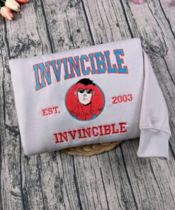 Alternative view of Superhero Embroidered, Invincible Mark Superhero Embroidered Sweatshirt