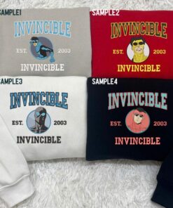 Superhero Embroidered, Invincible Mark Superhero Embroidered Sweatshirt