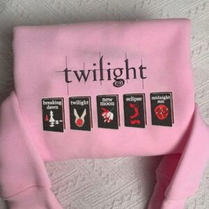 Twilight Embroidered Sweatshirt, Twilight Saga Embroidered Crewneck, Edward Cullen