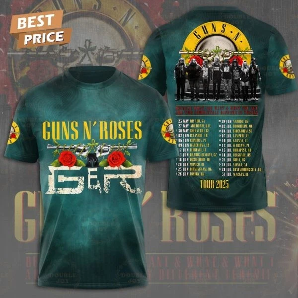 2025 Guns N’ Roses Tour Limited Edition T-Shirt