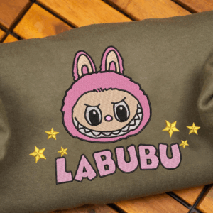 Monster Labubu Shirt, Cute Kawaii Doll Embroidery Sweatshirt