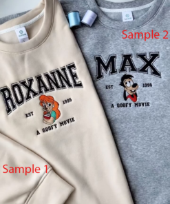 Max Roxanne Couple Embroidered Sweatshirt, Max and Roxanne Matching Embroidery Hoodie