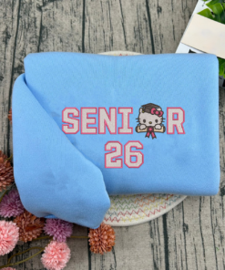 Alternative view of Senior Kitty 2026 Embroidered Sweatshirt, Class of 2026