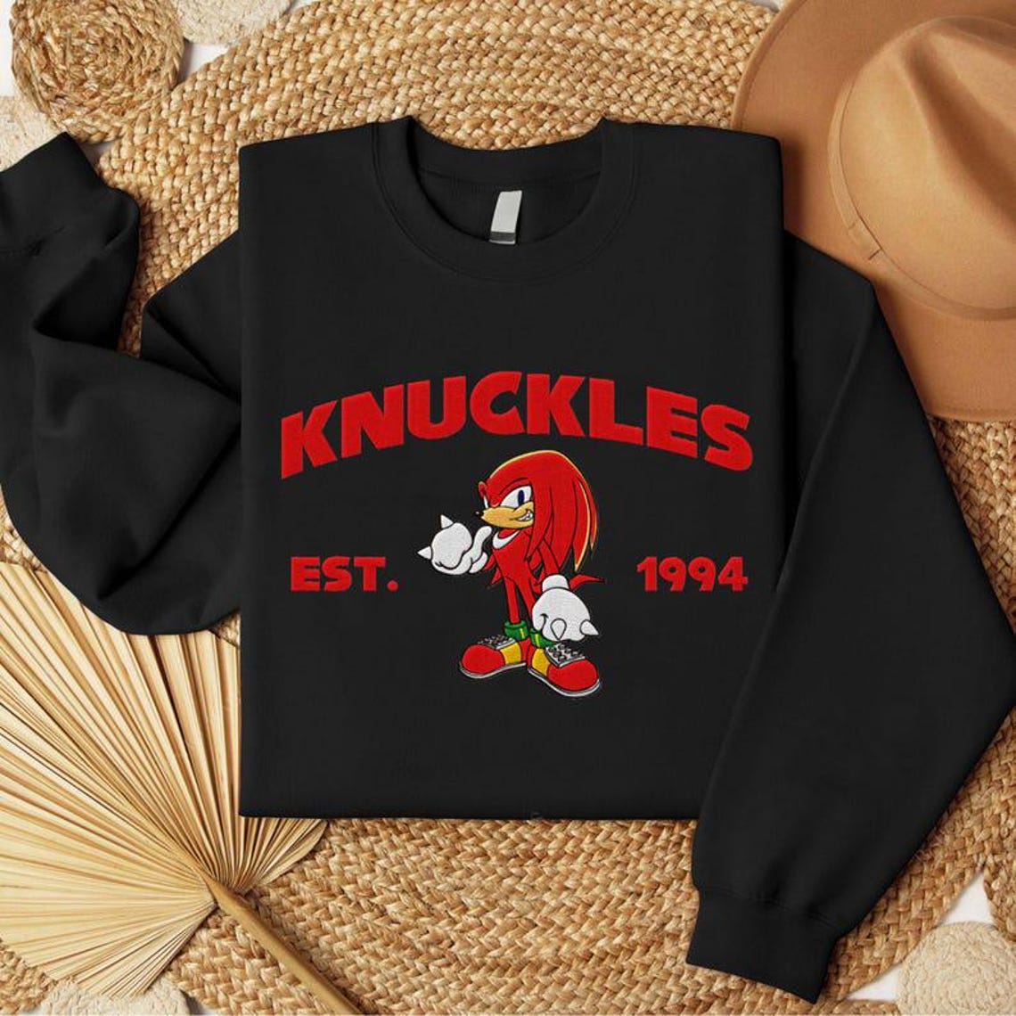 Embroidered Sonic The Hedgehog Sweatshirt and Hoodie, Gift for Gamer - Image 7