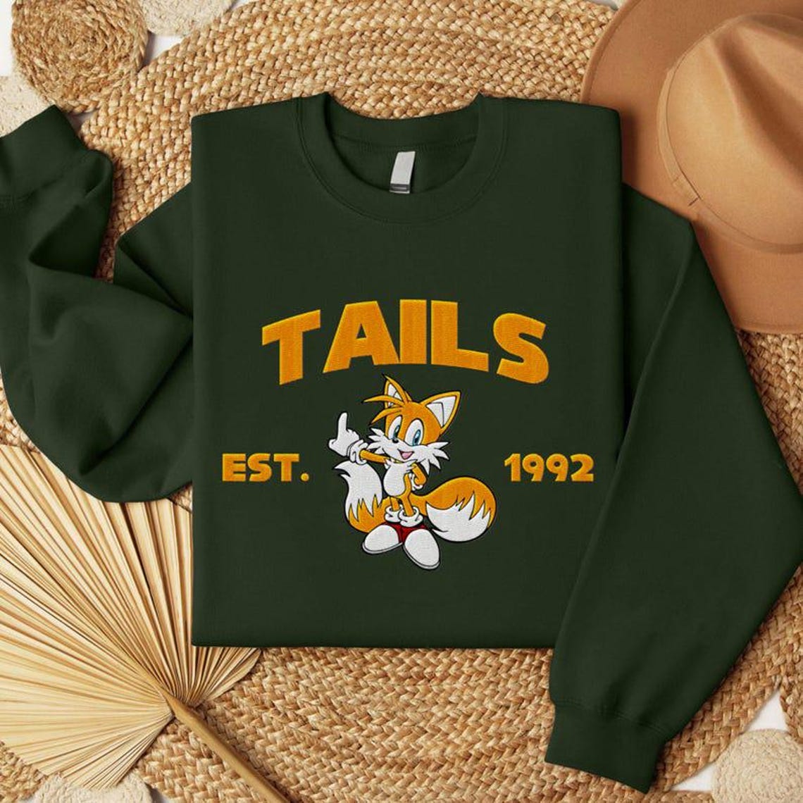 Embroidered Sonic The Hedgehog Sweatshirt and Hoodie, Gift for Gamer - Image 6