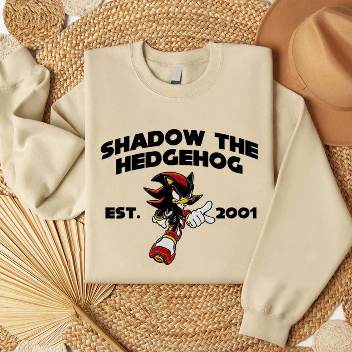 Embroidered Sonic The Hedgehog Sweatshirt and Hoodie, Gift for Gamer - Image 3