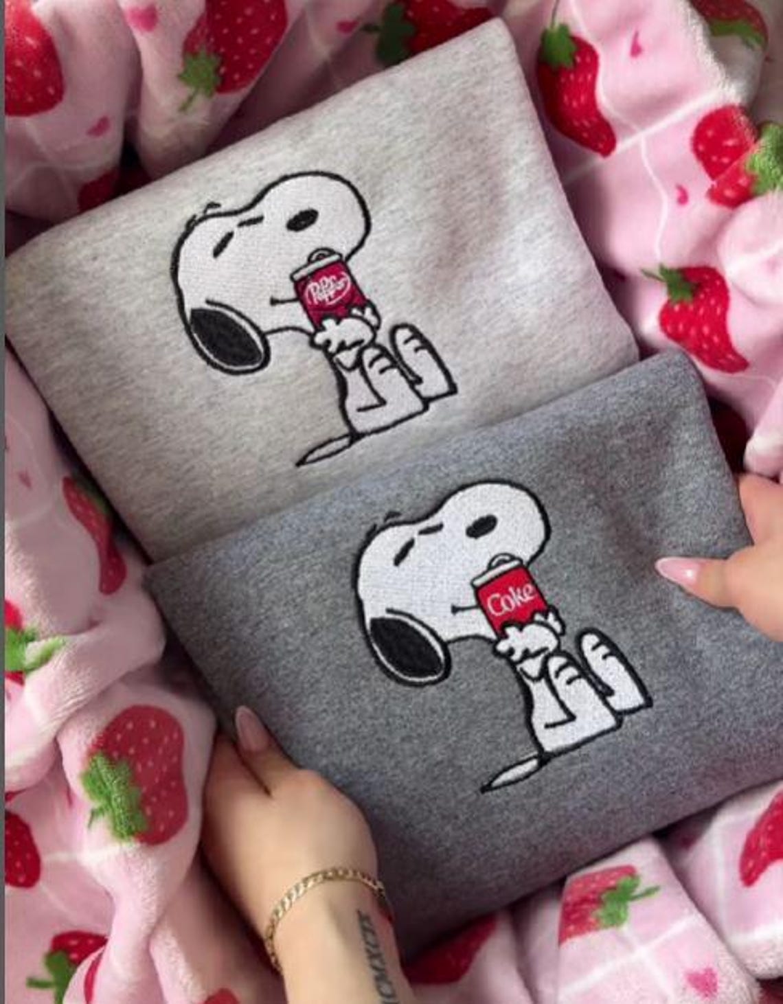 Snoopy Diet Coke Embroidered Sweatshirt, I Need A Diet Coke Embroidered Sweatshirt, Dr Pepper, Coke Diet, Redbull, Coca, Cute Snoopy