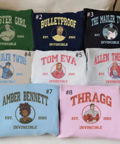 Embroidered lnvincible Sweatshirt, lnvincible TV Embroidered Hoodie, Atom Eve Sweatshirt, Superhero Fan Gift