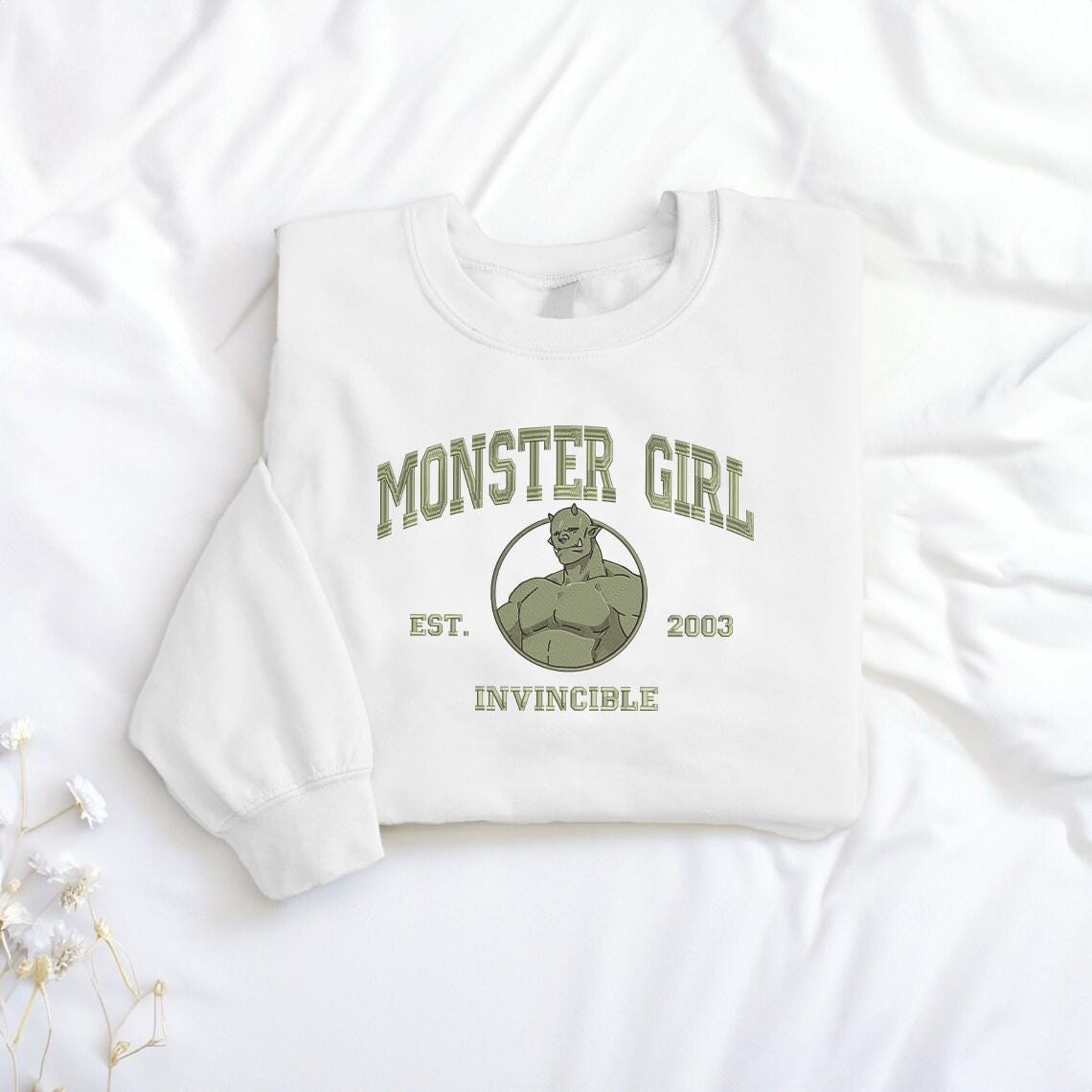 Embroidered lnvincible Sweatshirt, lnvincible TV Embroidered Hoodie, Atom Eve Sweatshirt, Superhero Fan Gift - Image 3