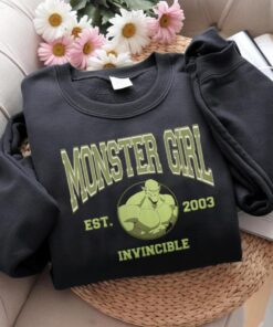 Alternative view of lnvincible Embroidered Sweatshirt, lnvincible TV Embroidered Hoodie, Atom Eve Sweatshirt, Superhero Fan Gift