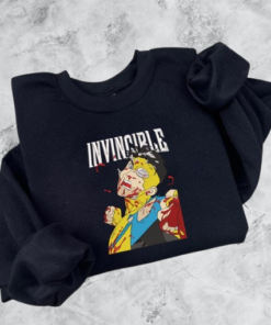 Vintage lnvincible Embroidered Sweatshirt, lnvincible TV Embroidered Hoodie, Atom Eve Sweatshirt, Superhero Fan Gift, Comic Book Fan