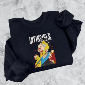 Vintage lnvincible Embroidered Sweatshirt, lnvincible TV Embroidered Hoodie, Atom Eve Sweatshirt, Superhero Fan Gift, Comic Book Fan