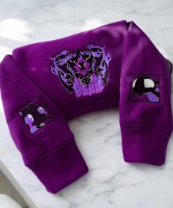 Alternative view of Embroidered Anime Sweatshirt, Monarch of Shadows Hoodie, I Alone Level Up-Inspired, Double Dungeon Shirt