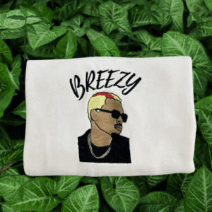 Chris Brown Embroidered Sweatshirt, Breezy Embroidered Sweatshirt
