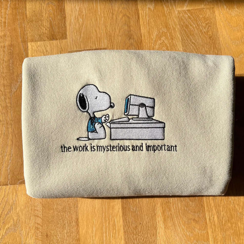 Severance x Snoopy Embroidered Crewneck - Image 2