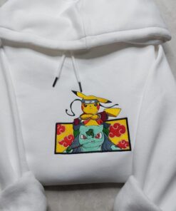 Anime Poke Embroidered Sweatshirt, Poke Shirt, Ninja Embroidered Hoodie