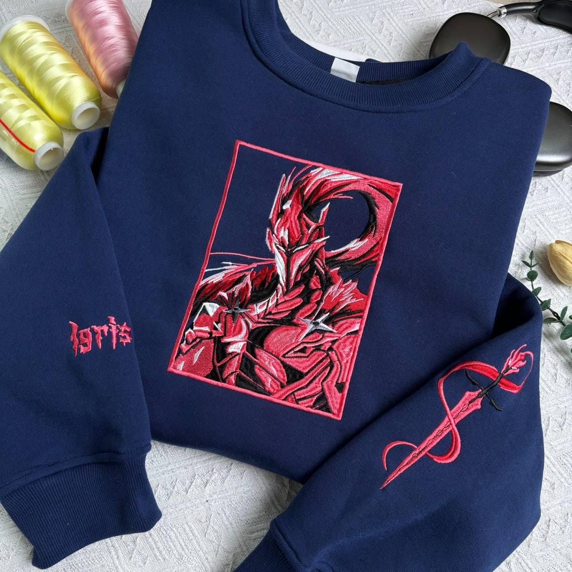 Igris Solo Leveling Sweatshirt and Hoodie, Anime Embroidered Shirt, Gifts for Anime Lovers - Image 4