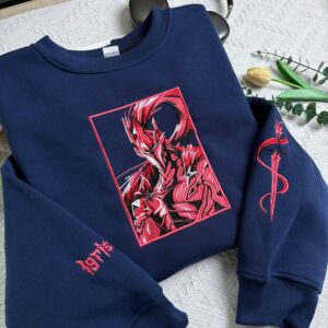 Igris Solo Leveling Sweatshirt and Hoodie, Anime Embroidered Shirt, Gifts for Anime Lovers