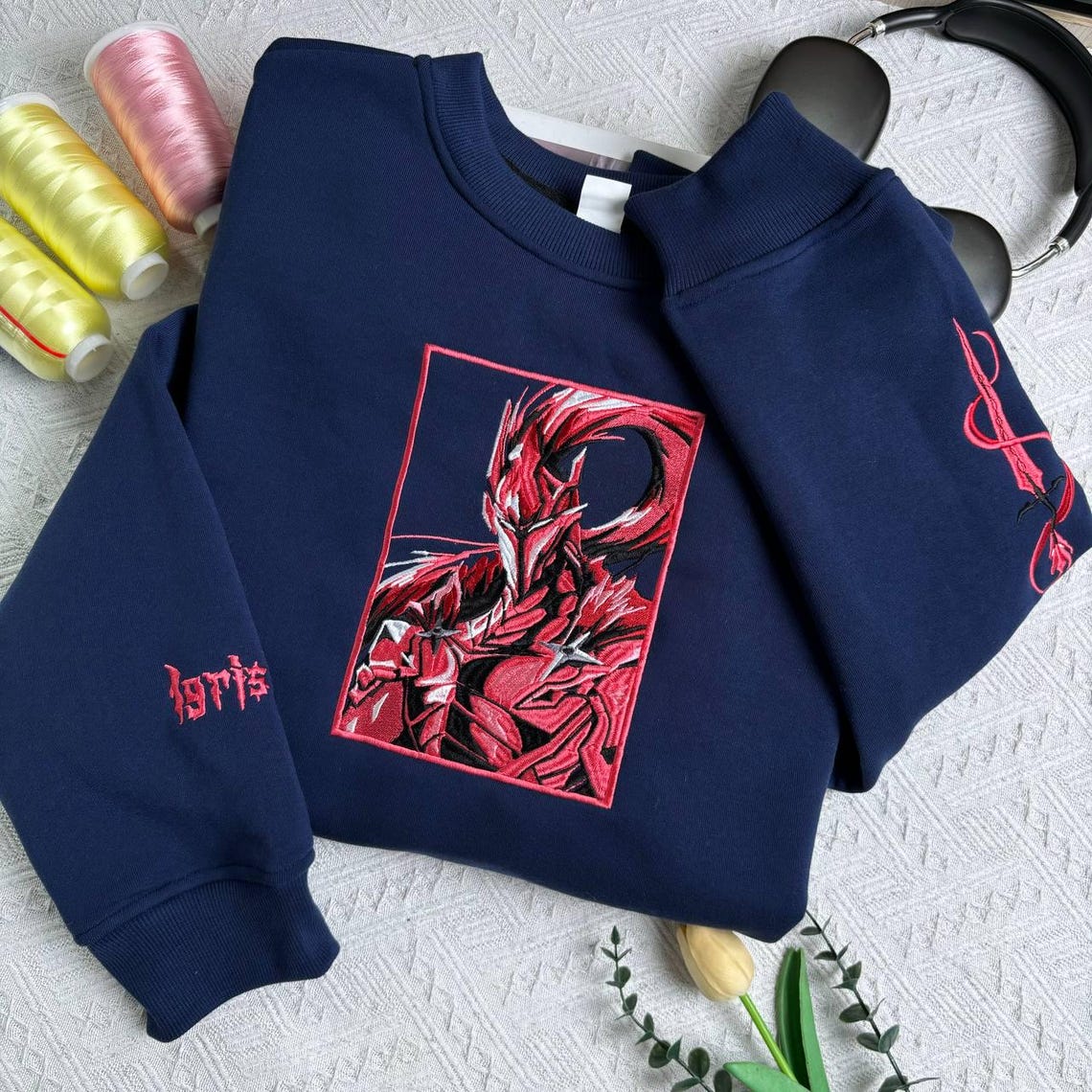 Igris Solo Leveling Sweatshirt and Hoodie, Anime Embroidered Shirt, Gifts for Anime Lovers - Image 3