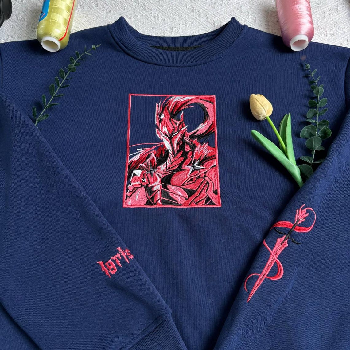 Igris Solo Leveling Sweatshirt and Hoodie, Anime Embroidered Shirt, Gifts for Anime Lovers - Image 2