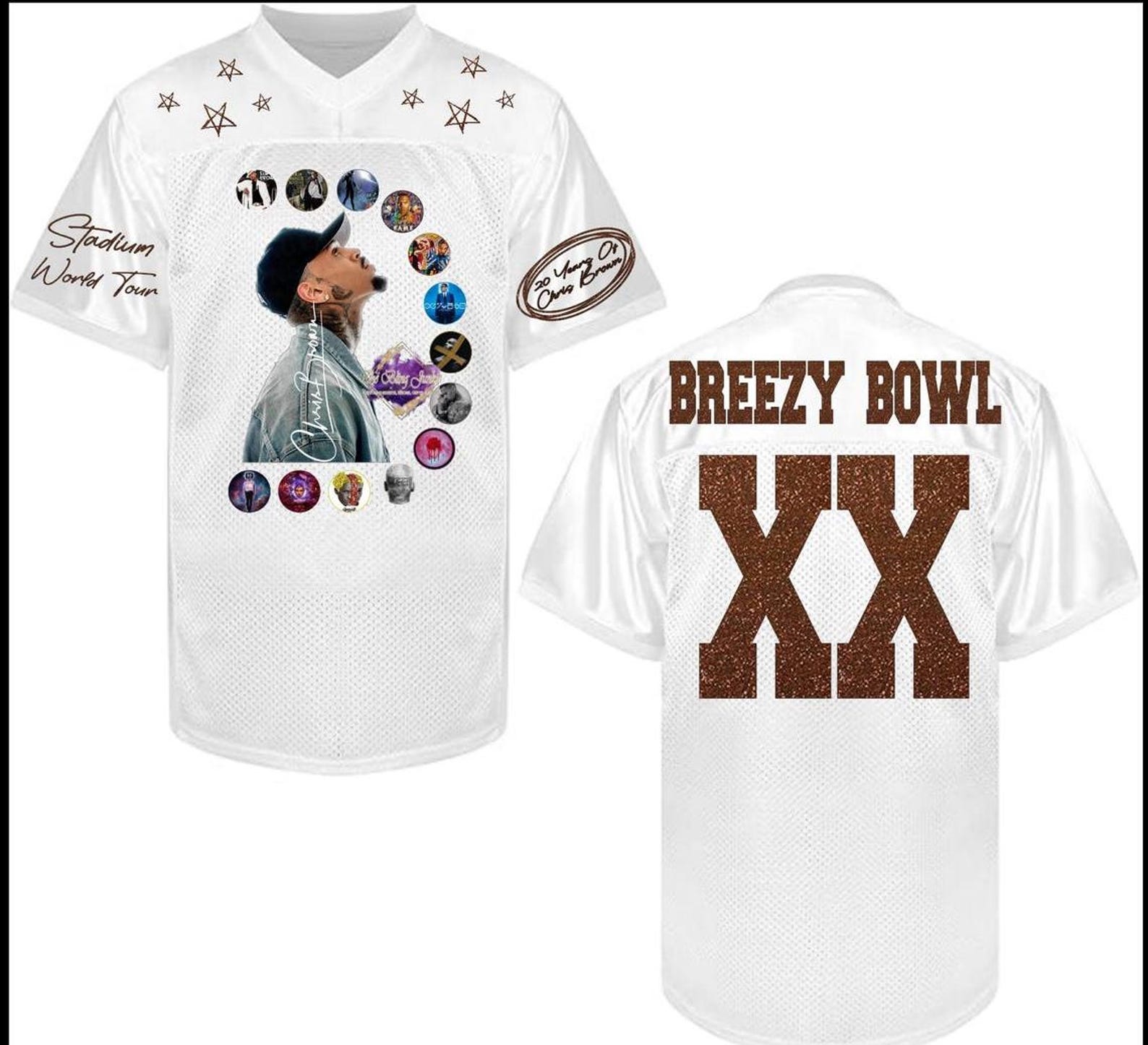 Chris Brown Breezy Bowl Football Jersey, Personalized Breezy Bowl XX 2025 Shirt