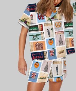 Alternative view of Philadelphia Matchbook Pajama Set