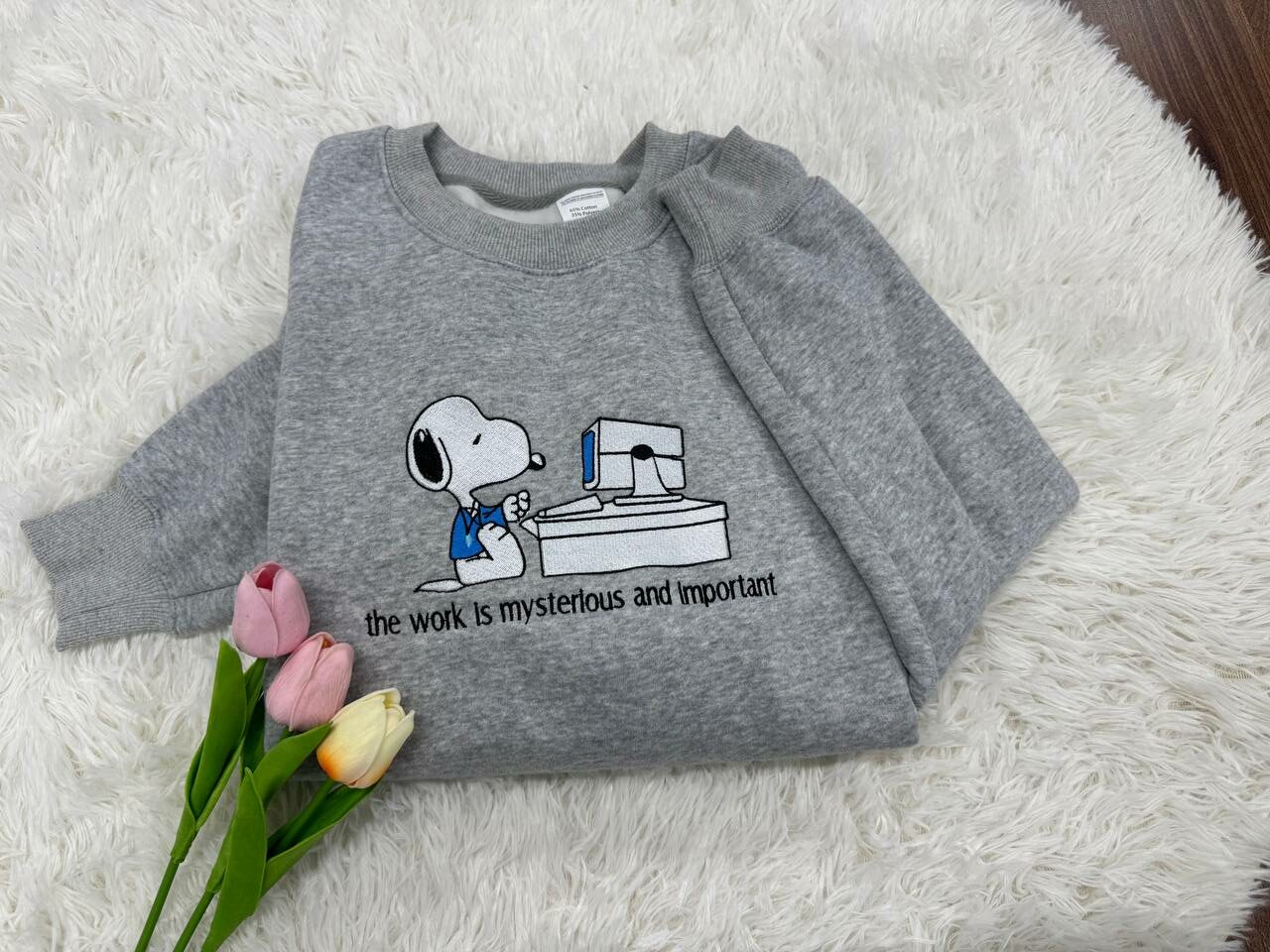 Severance x Snoopy Embroidered Crewneck - Image 3