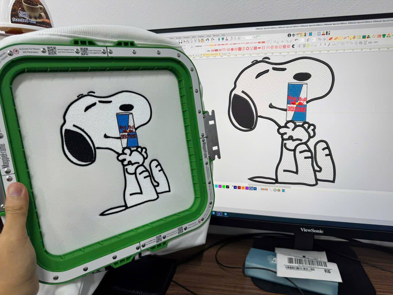 Snoopy Diet Coke Embroidered Sweatshirt, I Need A Diet Coke Embroidered Sweatshirt, Dr Pepper, Coke Diet, Redbull, Coca, Cute Snoopy - Image 4