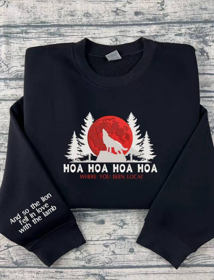 Twilight Forks Embroidery Sweatshirt, Vampire Inspired Embroidery Hoodie, Bella & Edward Quote Trendy Embroidery