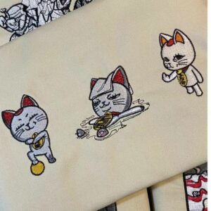 Dandadan Turbo Granny Cat Embroidery, Meme Cat Crewneck for Fans