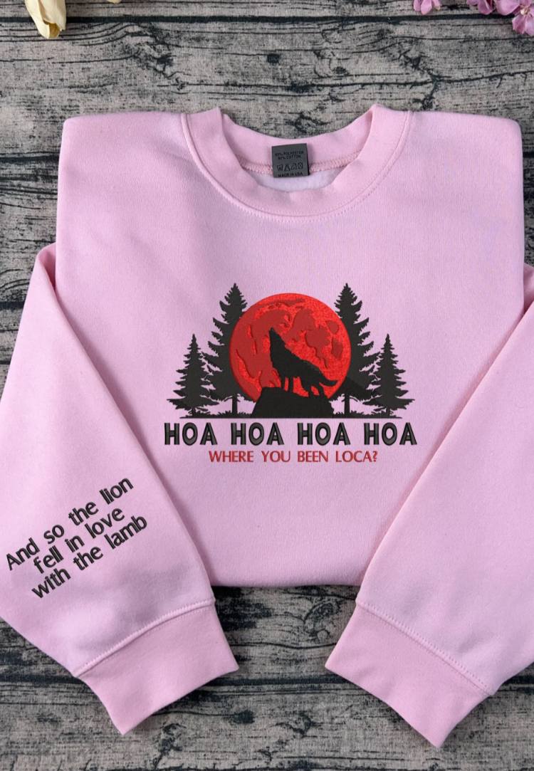 Twilight Forks Embroidery Sweatshirt, Vampire Inspired Embroidery Hoodie, Bella & Edward Quote Trendy Embroidery - Image 2