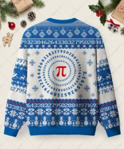 Alternative view of PI Math Ugly Christmas Fuzzy Fleece Sweatshirt