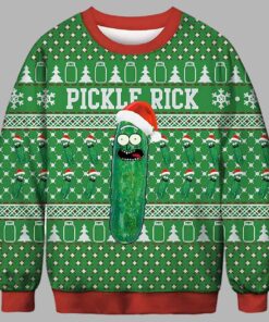 Pickle Rick Ugly Christmas Sweater