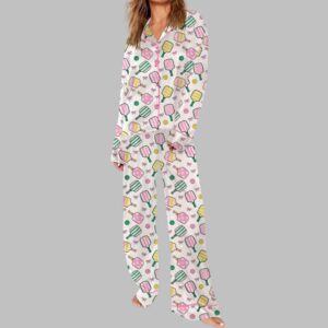 Alternative view of Pickleball Bows Pajama Set