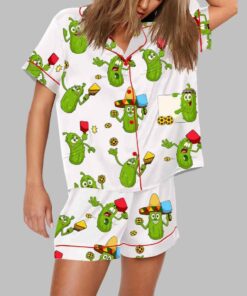 Pickleball Cartoon Pajama Set