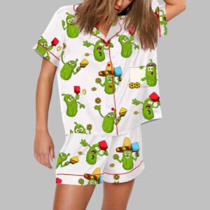 Pickleball Cartoon Pajama Set