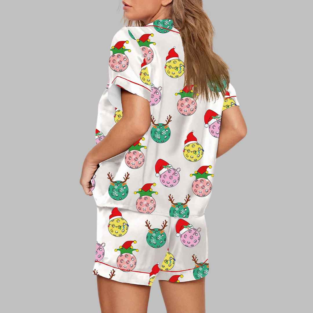 Pickleball Christmas Ball Pajama Set - Image 3