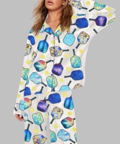 Pickleball Paddles And Balls Pajama Set