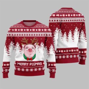 Pig Merry Pigmas Ugly Sweater 2025 Christmas - Grishko.com